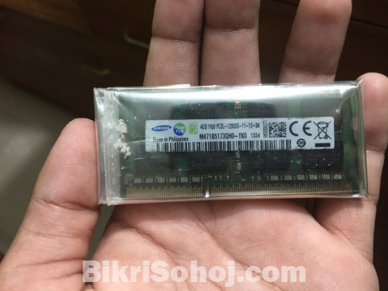 4Gb DDR3 1600 bus speed Laptop Ram